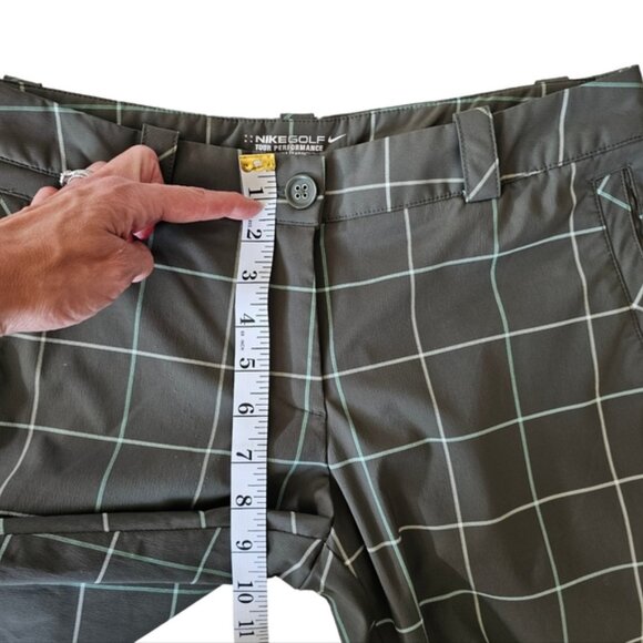 Nike Golf grey checkered grey pants size 6 - Picture 6 of 10